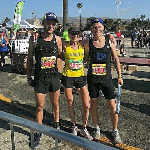 Great performances at @mountains2beachmarathon today. Local and SRA Elite @jennyhitchings was first woman! 
SRA Race Operations Manager, Kevin, had a marathon debut of 2:44